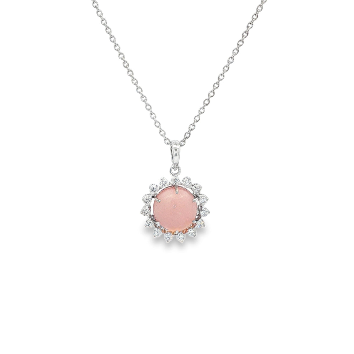 Jai's 14K White Gold Floral Conch Pearl & Diamond Necklace