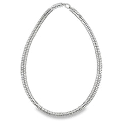 Jai's 18K White Gold Three-strand Diamond Necklace