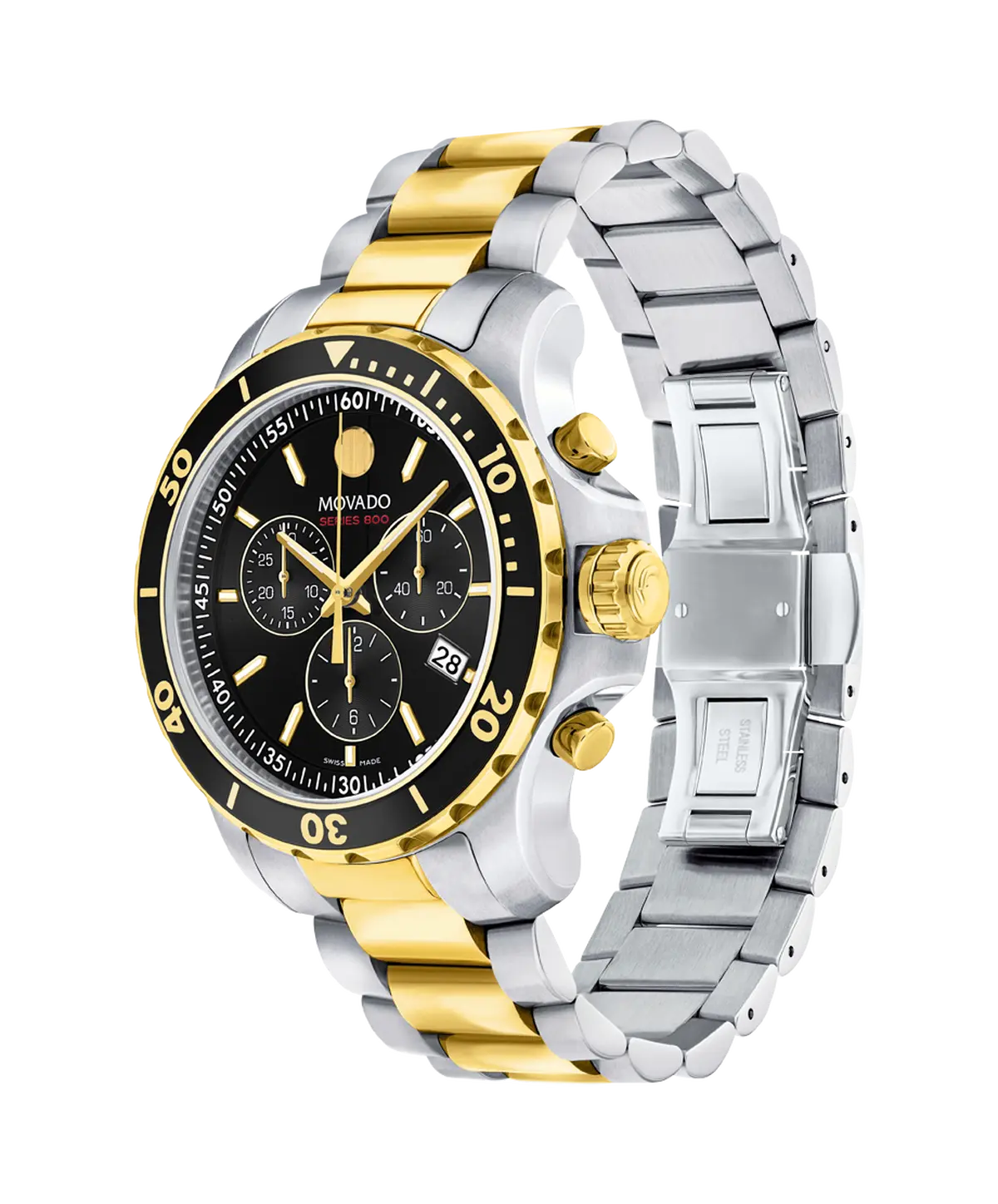 Movado's Series 800 with Black Chronograph Dial