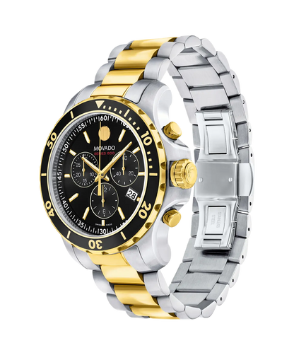 Movado's Series 800 with Black Chronograph Dial