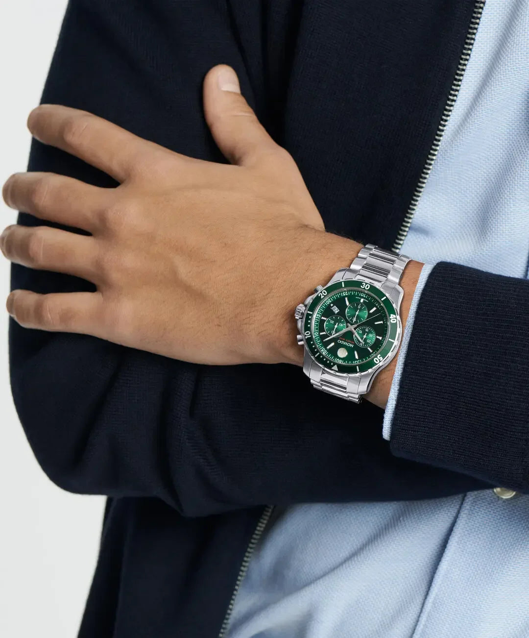 Movado's Series 800 with Green Chronograph Dial