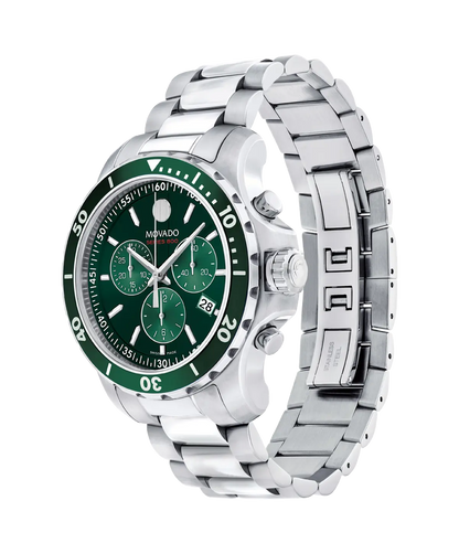 Movado's Series 800 with Green Chronograph Dial