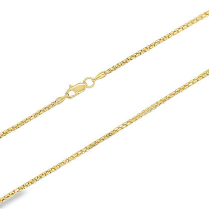 Jai's 14K Yellow Gold Rounded Box Chain