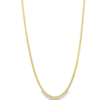 Jai's 14K Yellow Gold Rounded Box Chain