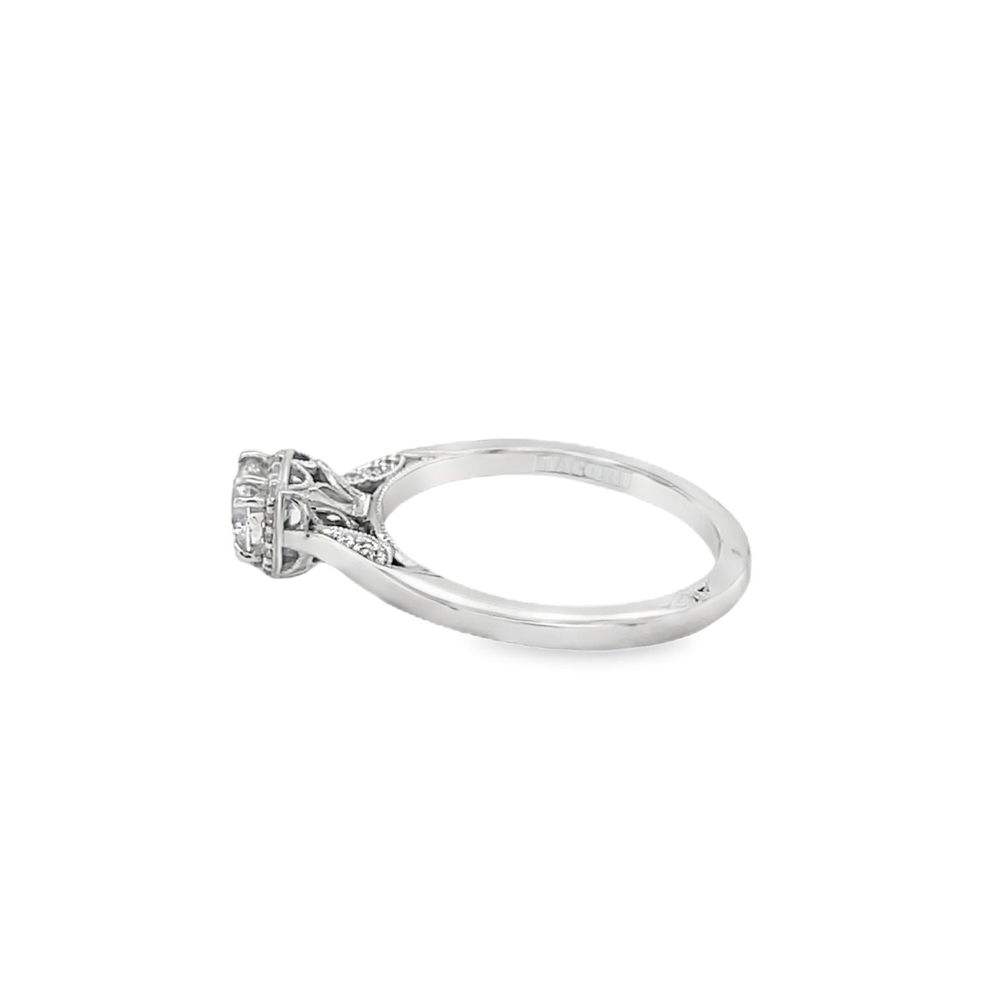 Tacori's 18K White Gold Solitaire Diamond Engagement Ring