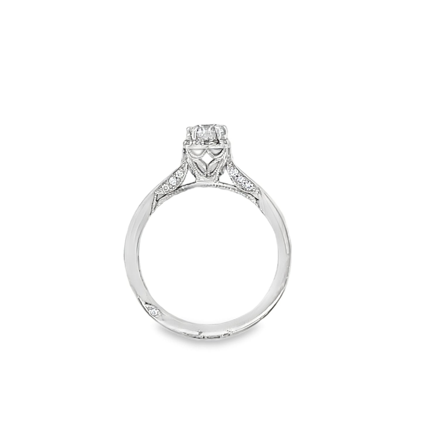 Tacori's 18K White Gold Solitaire Diamond Engagement Ring