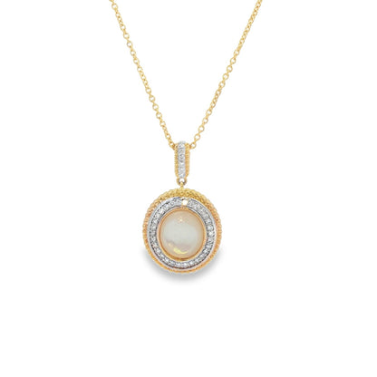 Jai's 14K Yellow Gold Mother-of-Pearl & Diamond Necklace