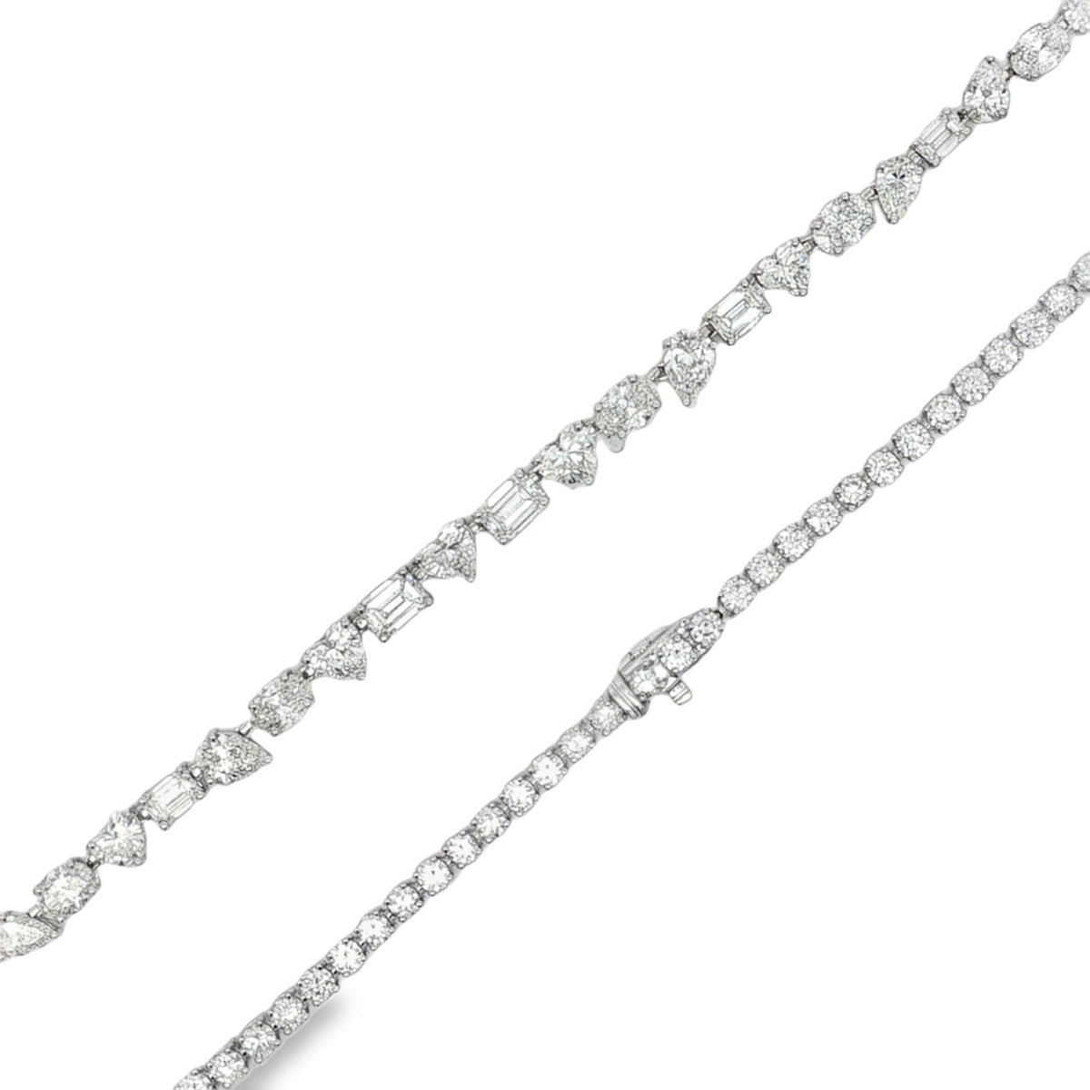 Jai's 18K White Gold 14.6-carat Multi-cut Diamond Necklace
