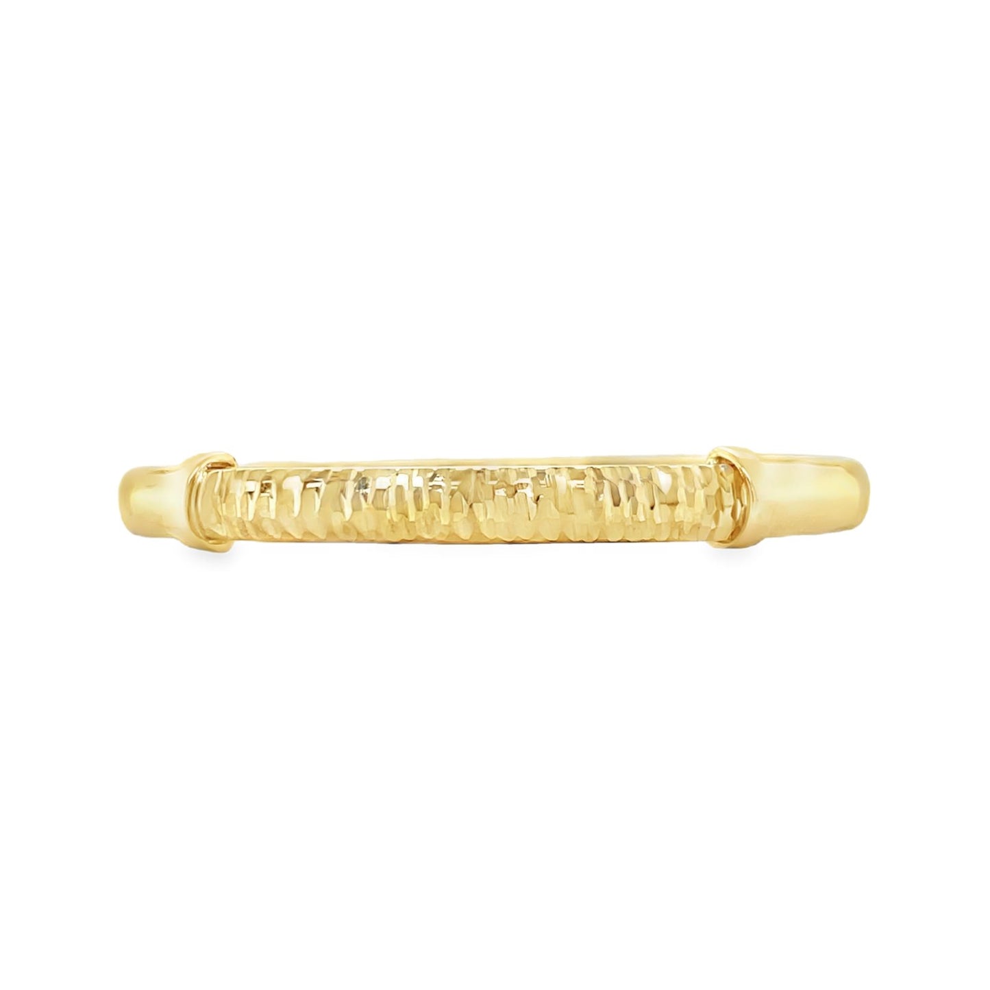 Jai's 14K Yellow Gold Adjustable Textured Baby Bangle