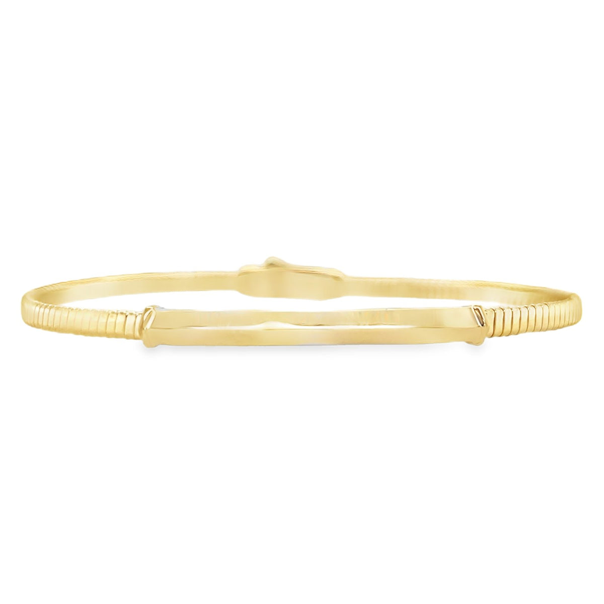 Jai's 14K Yellow Gold Engraved Bangle