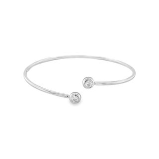 Jai's 18K White Gold Sparkling Bangle