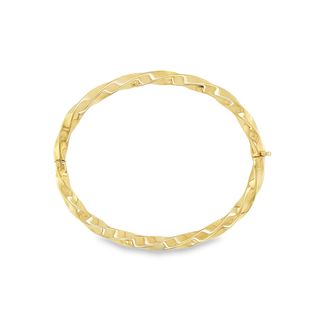 Jai's 18K Yellow Gold Twisted Bangle