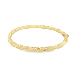 Jai's 18K Yellow Gold Twisted Bangle