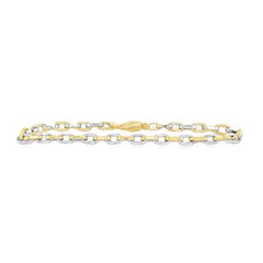 Jai's 18K Two-tone Cable Chain Bracelet