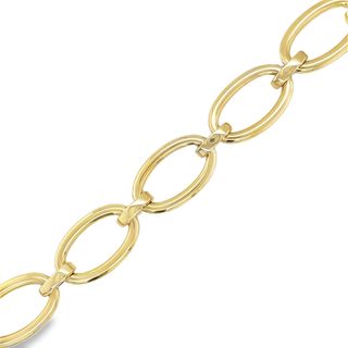 Jai's 18K Yellow Gold Oval Link Chain Bracelet