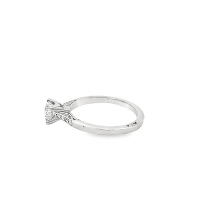 Tacori's 18K White Gold Simply Diamond Engagement Ring