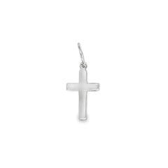 Jai's 14K White Gold Baby Cross Pendant