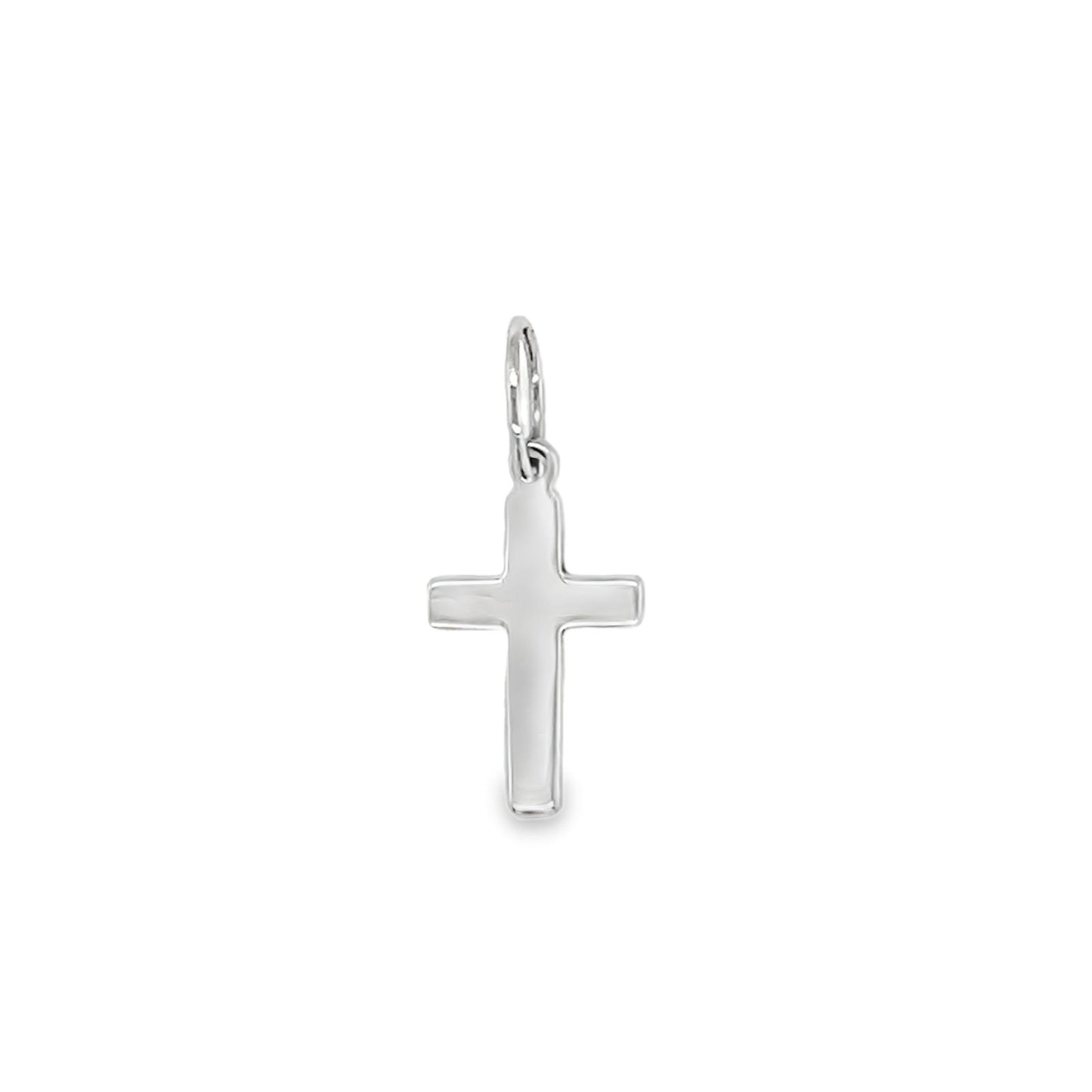 Jai's 14K White Gold Baby Cross Pendant