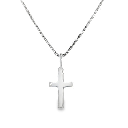 Jai's 14K White Gold Baby Cross Pendant