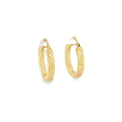 Jai's 14K Yellow Gold Medium Rounded Hoops