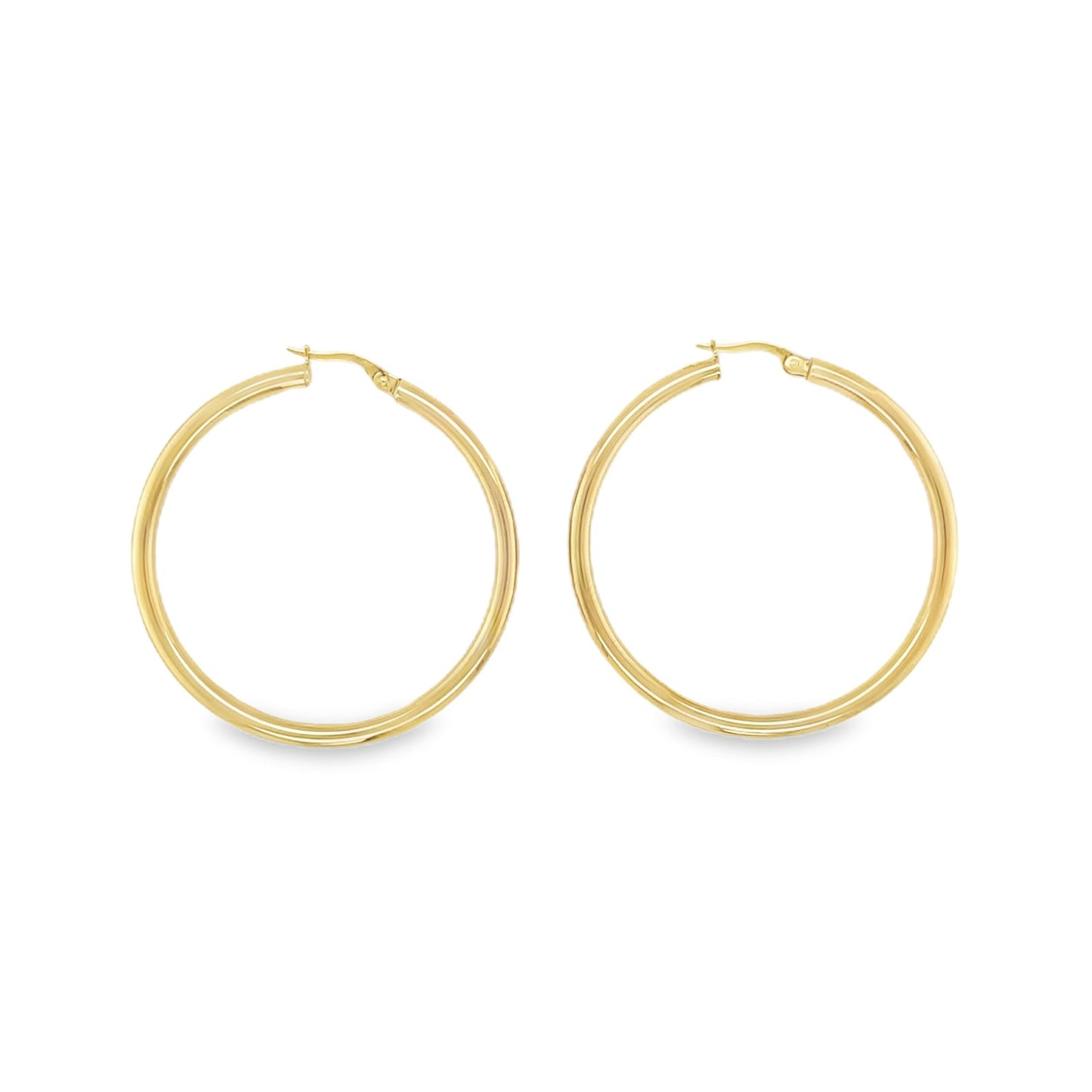 Jai's 14K Yellow Gold Medium Rounded Hoops