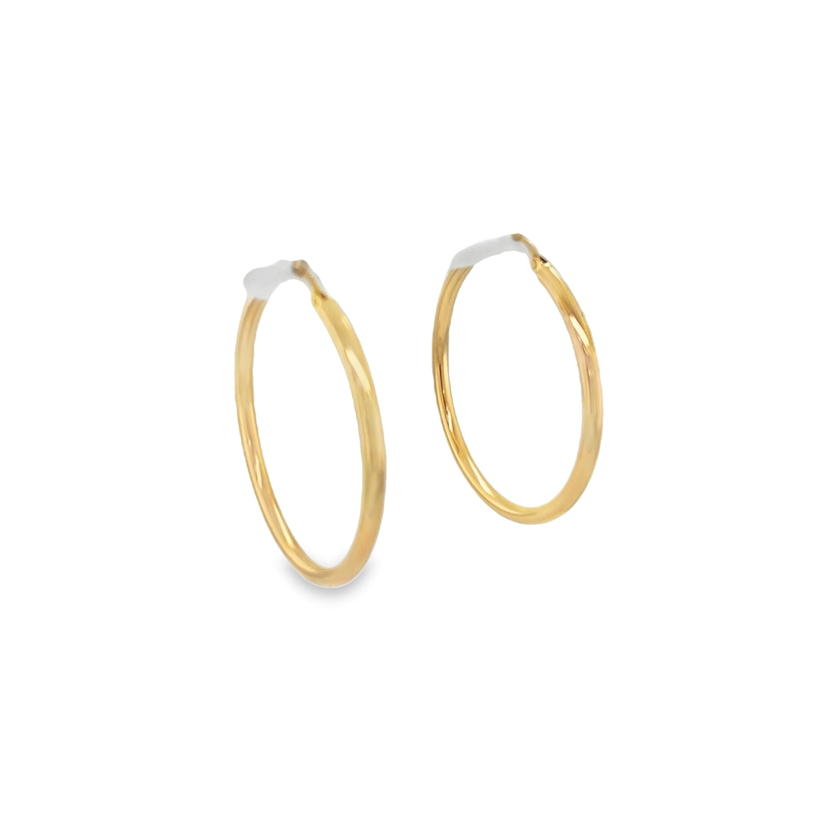Jai's 14K Yellow Gold Medium Rounded Hoops