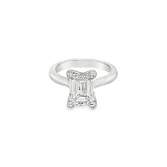Hans Krieger's Platinum Emerald-cut Diamond Engagement Ring