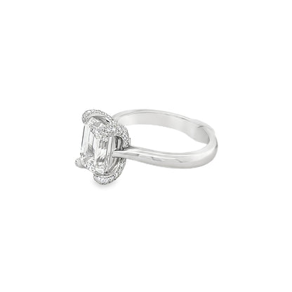 Hans Krieger's Platinum Emerald-cut Diamond Engagement Ring