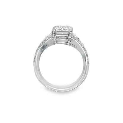 Hans Krieger's Platinum Emerald-cut Diamond Engagement Ring