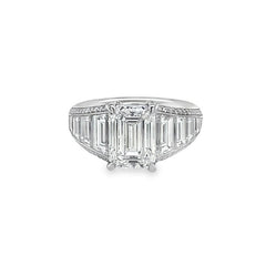Hans Krieger's Platinum Emerald-cut Diamond Engagement Ring