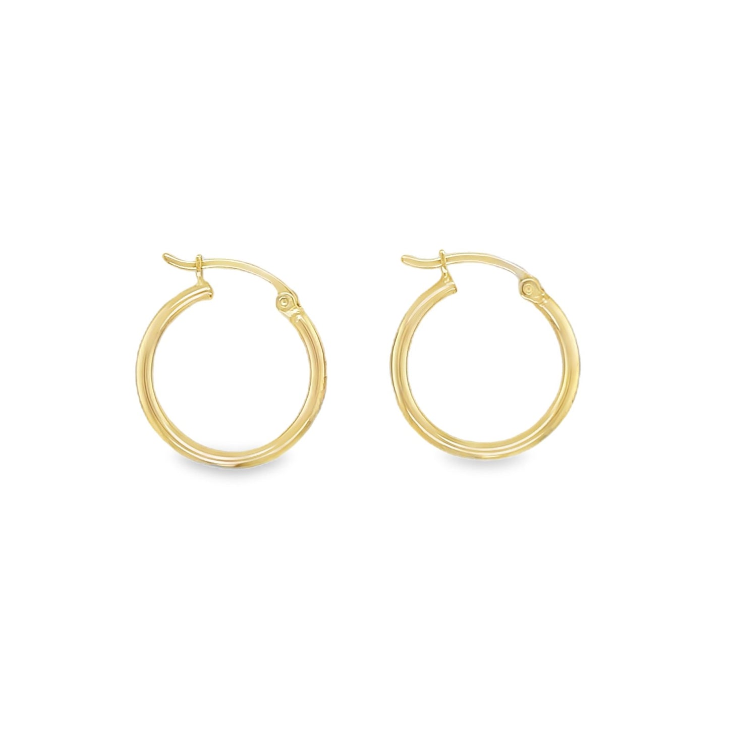 Jai's 14K Yellow Gold Medium Rounded Hoops