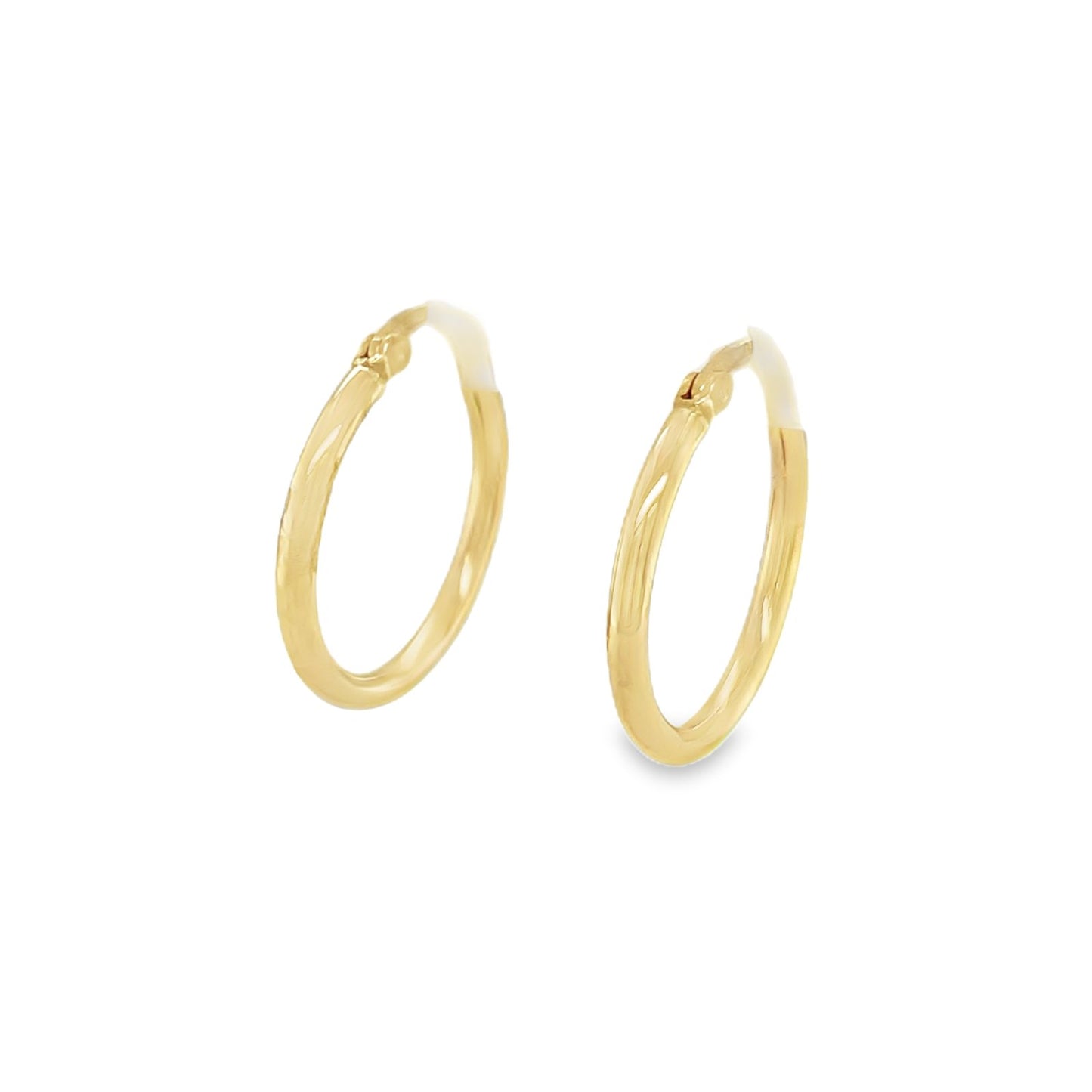 Jai's 14K Yellow Gold Medium Rounded Hoops