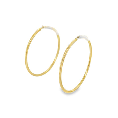 Jai's 14K Yellow Gold Large Hoops