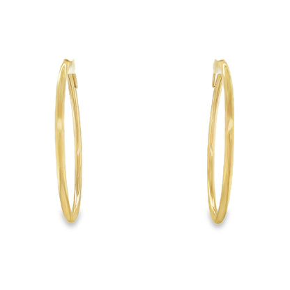 Jai's 14K Yellow Gold Medium Rounded Hoops
