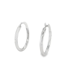 Jai's 14K White Gold Medium Hoops