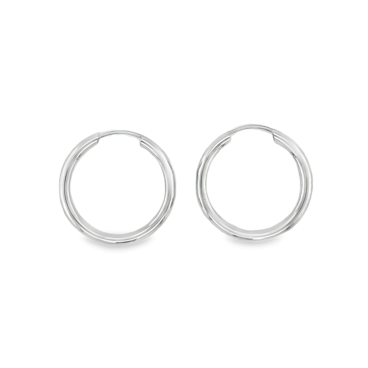 Jai's 14K White Gold Medium Hoops