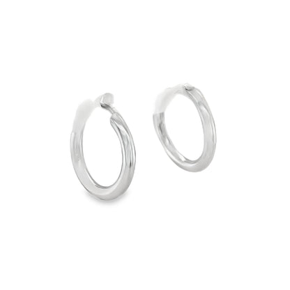 Jai's 14K White Gold Petite Hoops