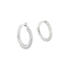 Jai's 14K White Gold Petite Hoops