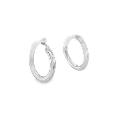 Jai's 14K White Gold Petite Hoops