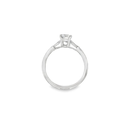 Hans Krieger's 18K White Gold Tri-stone Engagement Ring