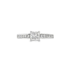 Hans Krieger's 18K White Gold Princess-cut Diamond Engagement Ring