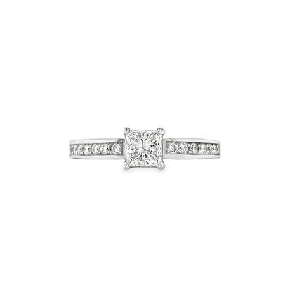 Hans Krieger's 18K White Gold Princess-cut Diamond Engagement Ring