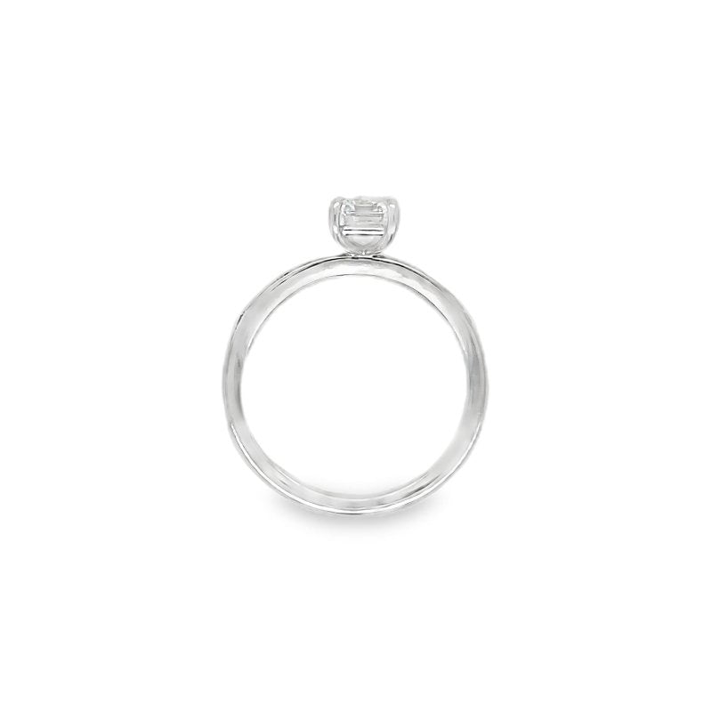 Jai's 18K White Gold Emerald-cut Diamond Engagement Ring