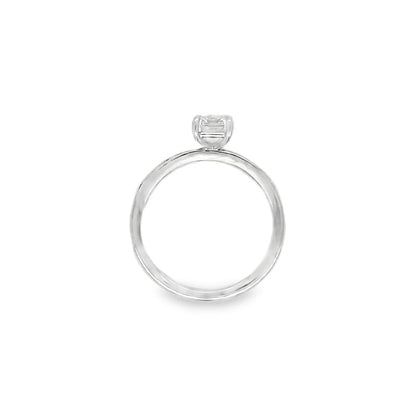 Jai's 18K White Gold Emerald-cut Diamond Engagement Ring
