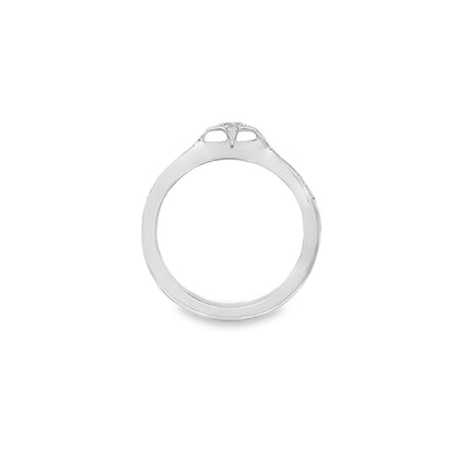 Hans Krieger's 18K White Gold Split-shank Diamond Engagement Ring