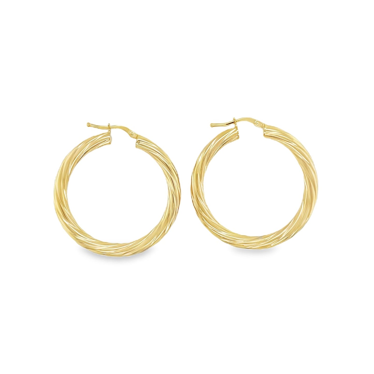 Jai's 14K Yellow Gold Large Twisted Hoops