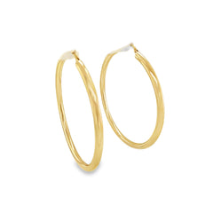 Jai's 14K Yellow Gold Large Hoops