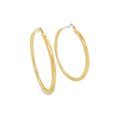Jai's 14K Yellow Gold Large Hoops