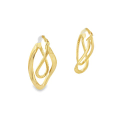 Jai's 14K Yellow Gold Infinity-twist Hoops