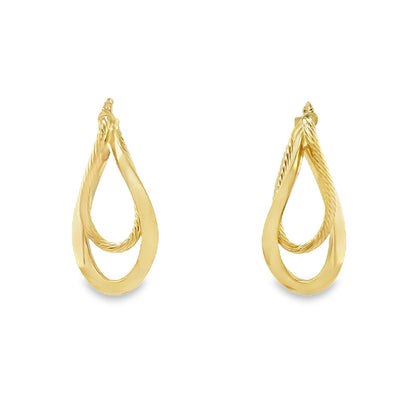 Jai's 14K Yellow Gold Infinity-twist Hoops
